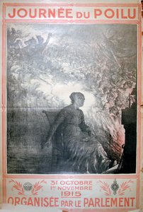 Hairy Day, 31. oktober–1. november 1915, fransk plakat fra første verdenskrig, 1915 av Unbekannt