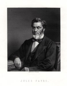 Jules Claude Gabriel Favre, fransk statsmann, 1800-tallet av Unbekannt
