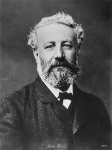 Jules Verne, fransk eventyr- og science fiction-forfatter, sent på 1800-tallet av Unbekannt