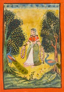 Kakubha Ragini, folio fra en Ragamala, ca. 1630. av Unbekannt