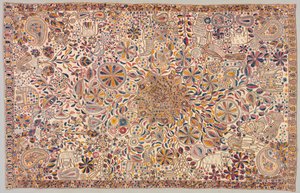 Kantha seremonielt teppe, 1800-tallet. av Unbekannt