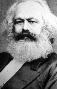 Karl Marx, tysk politisk, sosial og økonomisk teoretiker, 1800-tallet av Unbekannt