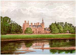 Kelham Hall, Nottinghamshire, hjemmet til Manners-Sutton-familien, c1880 av Unbekannt