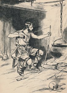 Kong Alfred glemmer kakene, c1907 av Unbekannt