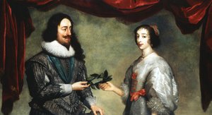 Kong Charles I 1600-1649 og dronning Henrietta Maria 1609-1669 av Unbekannt