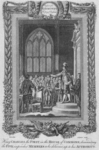 Kong Charles den første i Underhuset, c1787 av Unbekannt