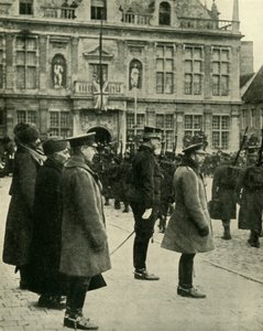 Kong George V i Furnes, Belgia, første verdenskrig, 4. desember 1914, 1920. av Unbekannt