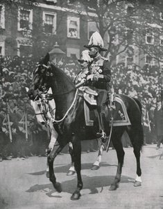 Kong George V ved begravelsen til sin far kong Edward VII, London, 20. mai 1910. av Unbekannt