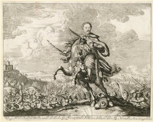 Kong John III Sobieski i slaget ved Khotyn 11. november 1673, 1673 av Unbekannt