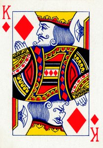 King of Diamonds fra en kortstokk med Goodall & Son Ltd.-spillekort, c1940 av Unbekannt