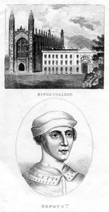 Kings College, Cambridge og Henry VI, 1801 av Unbekannt