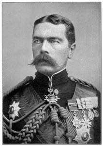 Kitchener fra Khartoum i uniform, ca 1900-tallet av Unbekannt
