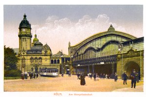 Köln, Am Hauptbahnhof, sentralstasjonen, 1900-tallet av Unbekannt