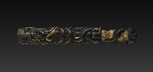 Kozuka-håndtak, 1800-tallet. av Unbekannt