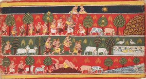Krishna and the gopis, c1720 av Unbekannt