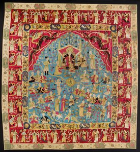 Polstring - såkalt Persisk billedvev (safavid-påført veggteppe) av Unbekannt