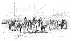 Kurdisk kavaleri, 1895 av Unbekannt