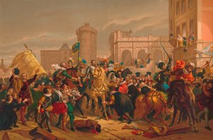 Lentree dHenri IV i Paris inntoget av Henri IV i Paris, 1817 av Unbekannt