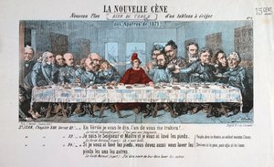 The New Supper, Paris Commune, 1871 av Unbekannt