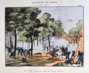 Erobringen av Paris, 22. mai 1871 av Unbekannt