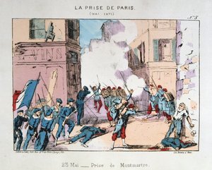 Erobringen av Paris, mai 1871 av Unbekannt