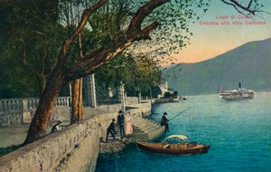 Comosjøen. Inngang til Villa Carlotta, c1888. av Unbekannt