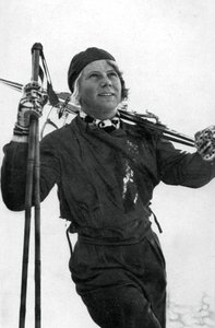 Laila Schou-Nilsen, norsk skiløper, olympiske vinterleker, Garmisch-Partenkirchen, Tyskland, 1936 av Unbekannt