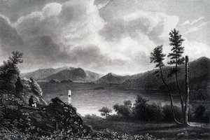 Lake George, New York, 1855 av Unbekannt
