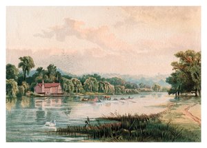 Lake ved Virginia Water, 1880 av Unbekannt