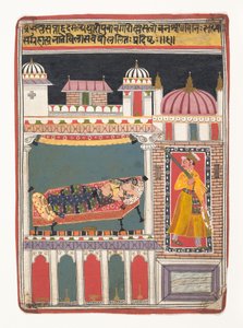 Lalit Ragini: Folio fra en ragamala-serie Garland of Musical Modes, ca. 1680-90. av Unbekannt