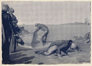 Landing av Paoli på korsikansk jord, slutten av 1700-tallet, 1896 av Unbekannt