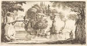 Landskap, i eller etter 1635. av Unbekannt