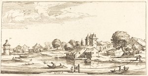 Landskap, i eller etter 1635. av Unbekannt