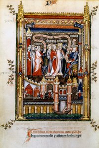 Larcia anklager St Denis, 1317 av Unbekannt