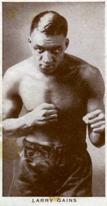 Larry Gains , kanadisk bokser, 1938 av Unbekannt