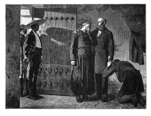 Siste øyeblikk av keiser Maximilian, 1867, slutten av 1800-tallet av Unbekannt