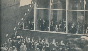 Lansering av gigantisk ny britisk rutebåt RMS Queen Mary, 26. september 1934, 1936 av Unbekannt