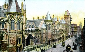 Law Courts, London, 1900-tallet av Unbekannt