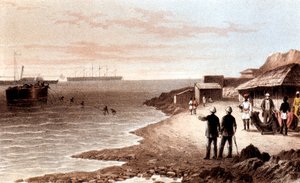 Legging av telegrafkabelen over Det indiske hav mellom Bombay og Aden, 1870 av Unbekannt