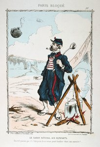 Nasjonalgarden ved vollene, 1870-1871 av Unbekannt