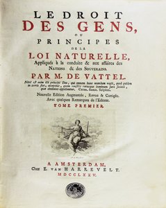 The Law of Nations, eller Principles of Natural Law, Applied to Conduct, 1775. av Unbekannt