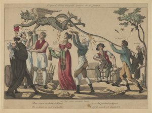 The Great Devil of Money, beskytter av finans, tidlig på 1800-tallet. av Unbekannt
