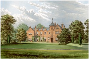 Lea, Lincolnshire, hjemmet til Baronet Anderson, c1880 av Unbekannt