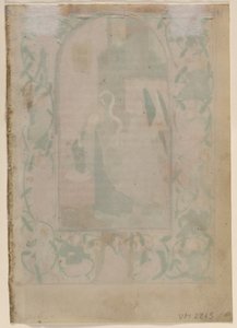 Blad fra en timebok: Blank verso, 1470-tallet. av Unbekannt