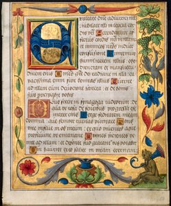 Blad fra en salme- og bønnebok, ca. 1524. av Unbekannt