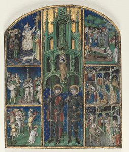 Blad fra hertug Ludvig av Savoys timer: Saints Nereus and Achilleus, midten av 1400-tallet. av Unbekannt