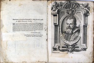 Blad av bok Assayer Il Saggiatore av Galileo Galilei, 1623 av Unbekannt