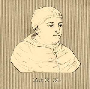 Leo X, 1475-1521, 1830. av Unbekannt