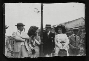 Leon Bakst, russisk kunstner og designer og ballettimpresario Serge Diaghilev, c1910 av Unbekannt