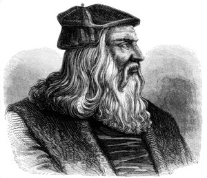 Leonardo da Vinci 1452-1519, 1500-tallet 1849 av Unbekannt